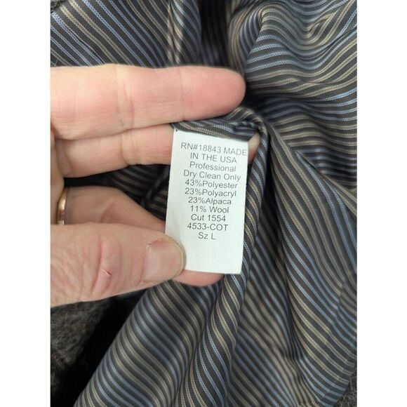 People Like Frank Blazer women's size Large brown alpaca wool blend career - Picture 5 of 6